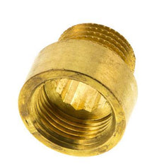 G 3/8'' F/M Brass Extension DIN 3523 - 10 mm [2 Pieces]