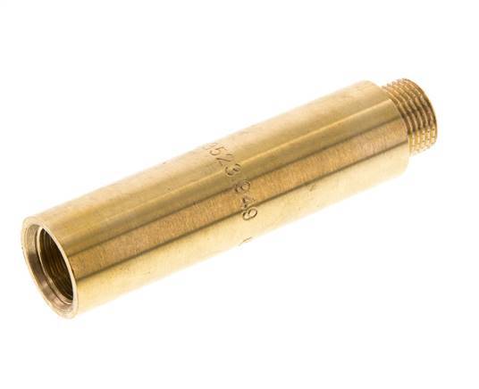 G 3/8'' F/M Extensión de latón DIN 3523 - 80 mm