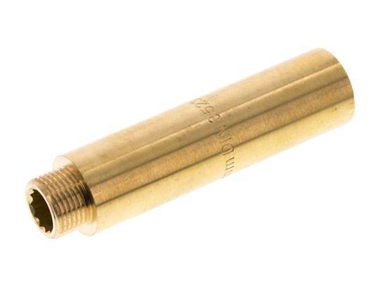 G 3/8'' F/M Extensión de latón DIN 3523 - 80 mm