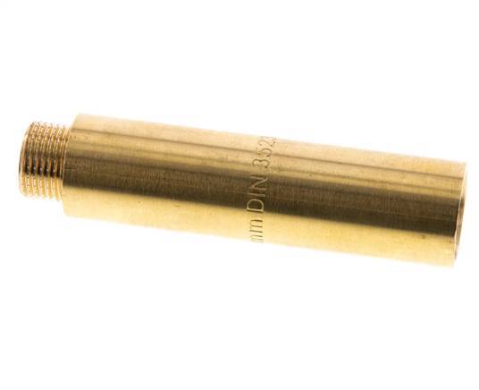 G 3/8'' F/M Extensión de latón DIN 3523 - 80 mm