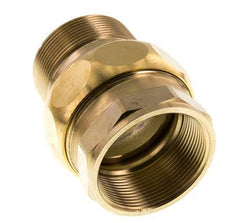 Rp 2'' x R 2'' F/M Brass Double Nipple 3-pieces with Conically sealing 16 Bar