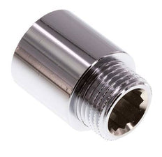 G 1/2'' F/M Extensión de latón cromado DIN 3523 - 25 mm
