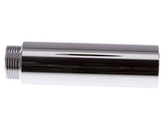 G 3/4'' F/M Chromium plated Brass Extension DIN 3523 - 100 mm