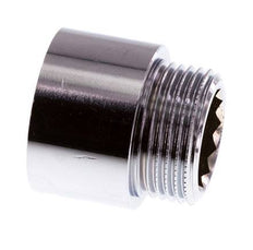 G 3/4'' F/M Chromium plated Brass Extension DIN 3523 - 20 mm
