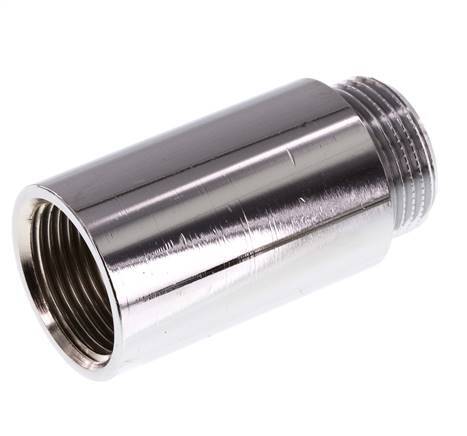 G 3/4'' F/M Extensión de latón cromado DIN 3523 - 50 mm