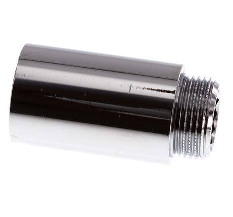 G 3/4'' F/M Extensión de latón cromado DIN 3523 - 50 mm