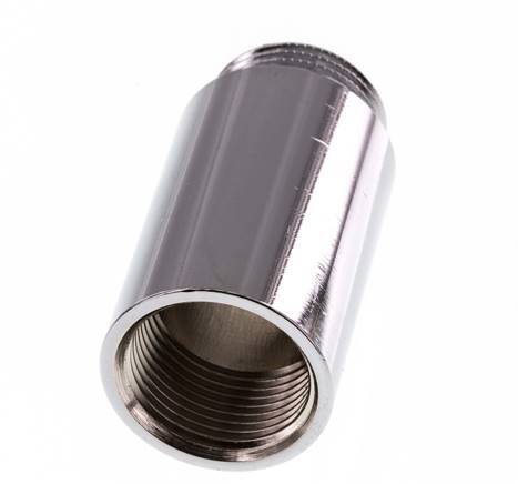 G 3/4'' F/M Extensión de latón cromado DIN 3523 - 50 mm