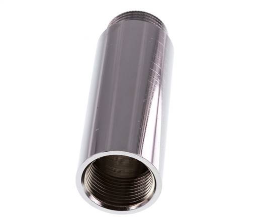 G 3/4'' F/M Extensión de latón cromado DIN 3523 - 80 mm