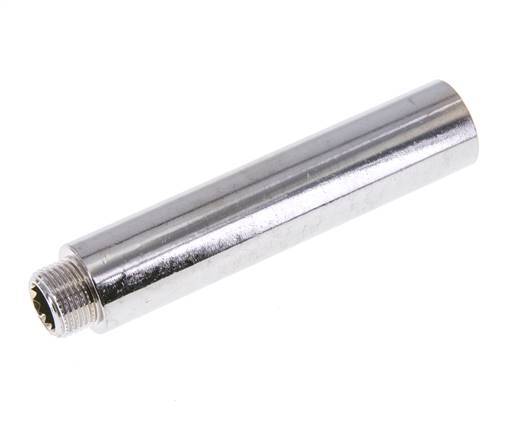 G 3/8'' F/M Chromium plated Brass Extension DIN 3523 - 100 mm