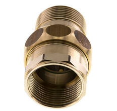 Rp 1 1/4'' x R 1 1/4'' F/M Espiga doble de latón 3 piezas con junta plana 16 Bar