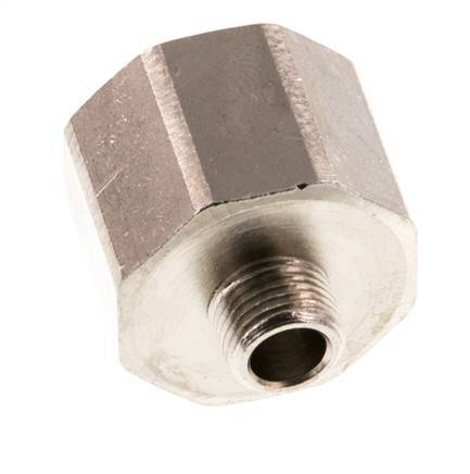 G 1/2'' x G 1/8'' F/M Anillo reductor de latón niquelado 16 Bar