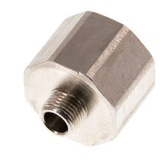 G 1/2'' x G 1/8'' F/M Anillo reductor de latón niquelado 16 Bar