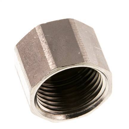 G 1/2'' x G 1/8'' F/M Anillo reductor de latón niquelado 16 Bar