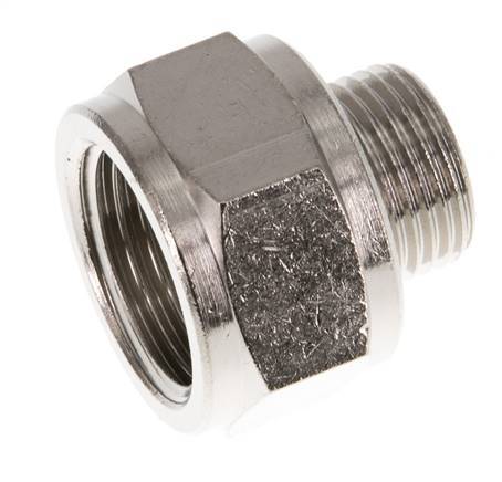 G 1/2'' x G 3/8'' F/M Nickel plated Brass Reducing Ring 16 Bar [2 Pieces]