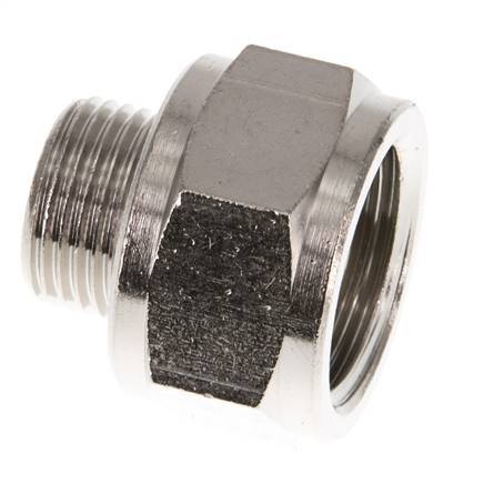 G 1/2'' x G 3/8'' F/M Nickel plated Brass Reducing Ring 16 Bar [2 Pieces]