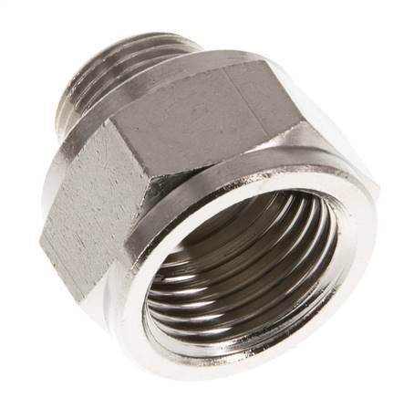 G 1/2'' x G 3/8'' F/M Nickel plated Brass Reducing Ring 16 Bar [2 Pieces]