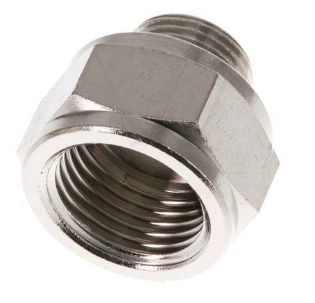 G 1/2'' x G 3/8'' F/M Nickel plated Brass Reducing Ring 16 Bar [2 Pieces]