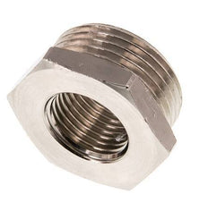 G 1/2'' x G 1'' F/M Anillo reductor de latón niquelado 16 Bar [2 Piezas]