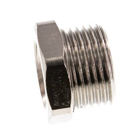 G 1/4'' x G 3/8'' F/M Nickel plated Brass Reducing Ring 16 Bar [5 Pieces]