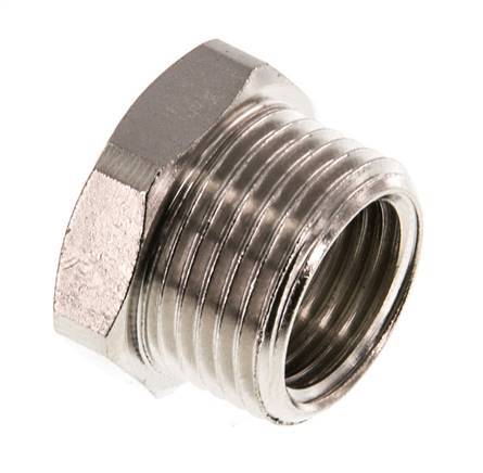 G 1/4'' x G 3/8'' F/M Nickel plated Brass Reducing Ring 16 Bar [5 Pieces]