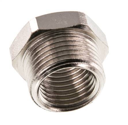 G 1/4'' x G 3/8'' F/M Nickel plated Brass Reducing Ring 16 Bar [5 Pieces]