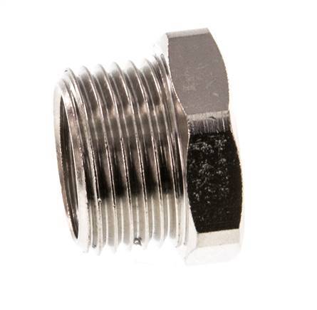 G 1/4'' x G 3/8'' F/M Nickel plated Brass Reducing Ring 16 Bar [5 Pieces]