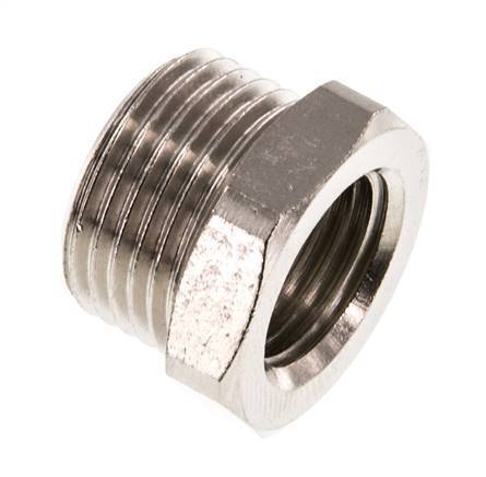 G 1/4'' x G 3/8'' F/M Nickel plated Brass Reducing Ring 16 Bar [5 Pieces]