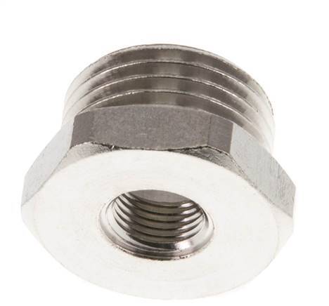 G 1/8'' x G 1/2'' F/M Nickel plated Brass Reducing Ring 16 Bar [2 Pieces]