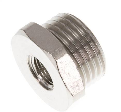 G 1/8'' x G 1/2'' F/M Nickel plated Brass Reducing Ring 16 Bar [2 Pieces]