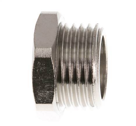 G 1/8'' x G 1/2'' F/M Nickel plated Brass Reducing Ring 16 Bar [2 Pieces]