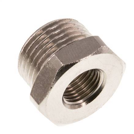 G 1/8'' x G 3/8'' F/M Nickel plated Brass Reducing Ring 16 Bar [5 Pieces]