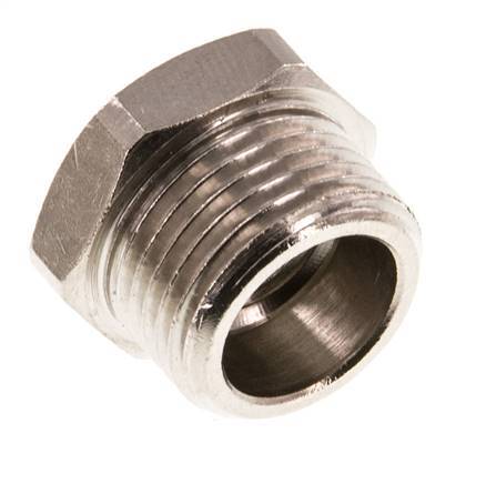 G 1/8'' x G 3/8'' F/M Nickel plated Brass Reducing Ring 16 Bar [5 Pieces]