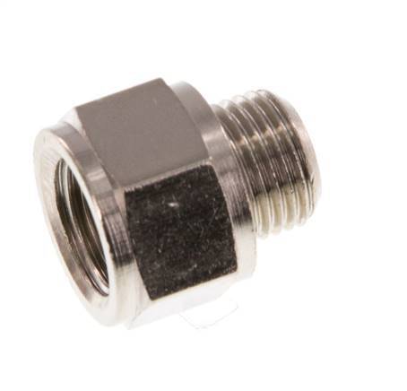 G 1/8'' F/M Nickel plated Brass Extension 16 Bar - 10 mm [5 Pieces]