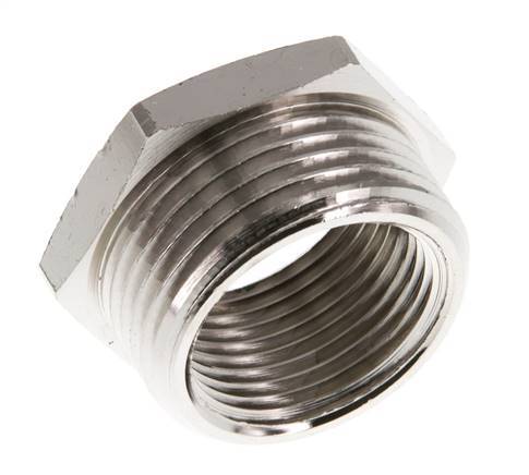 G 3/4'' x G 1'' F/M Nickel plated Brass Reducing Ring 16 Bar