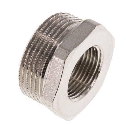 G 3/4'' x G 1 1/4'' F/M Anillo reductor de latón niquelado 16 Bar