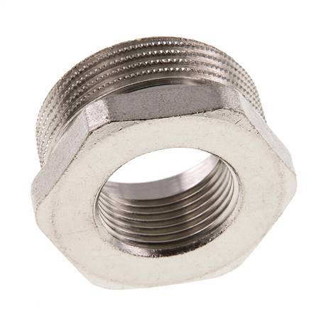 G 3/4'' x G 1 1/4'' F/M Anillo reductor de latón niquelado 16 Bar