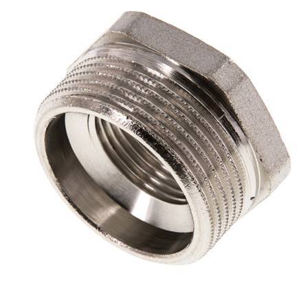 G 3/4'' x G 1 1/4'' F/M Anillo reductor de latón niquelado 16 Bar