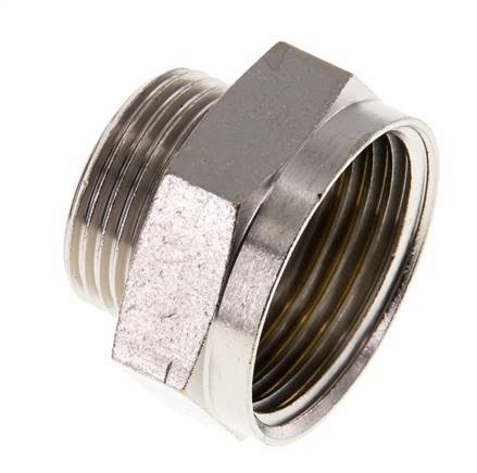 G 1'' x G 3/4'' F/M Anillo reductor de latón niquelado 16 Bar