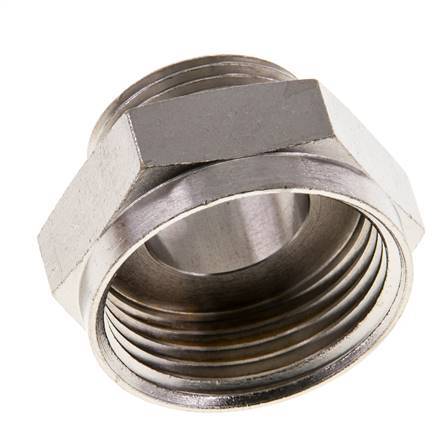 G 1'' x G 3/4'' F/M Anillo reductor de latón niquelado 16 Bar