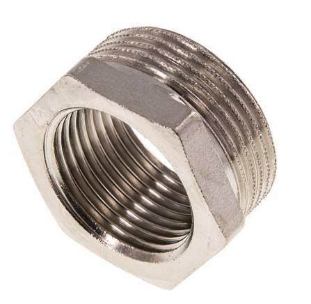 G 1'' x G 1 1/4'' F/M Nickel plated Brass Reducing Ring 16 Bar