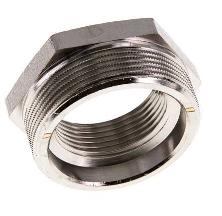 G 1 1/4'' x G 2'' F/M Anillo reductor de latón niquelado 16 Bar