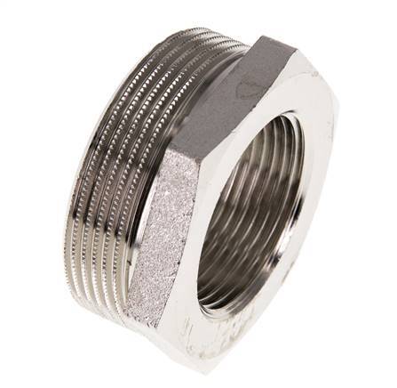 G 1 1/4'' x G 2'' F/M Anillo reductor de latón niquelado 16 Bar