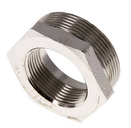 G 1 1/4'' x G 2'' F/M Anillo reductor de latón niquelado 16 Bar
