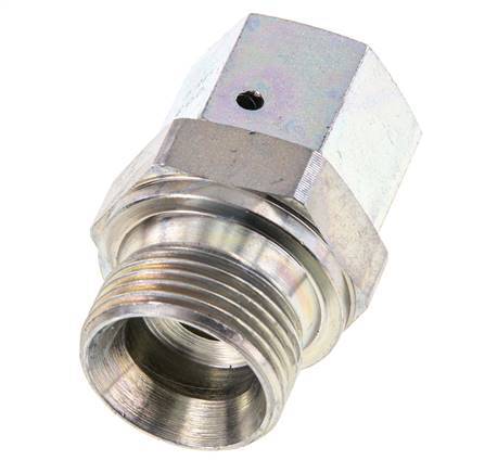 G 1/2'' x G 3/4'' F/M Adaptador reductor de acero galvanizado 300 Bar - Hidráulico