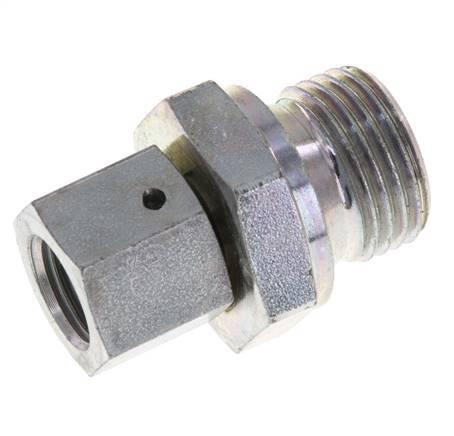 G 1/4'' x G 1/2'' F/M Adaptador reductor de acero galvanizado 350 Bar - Hidráulico