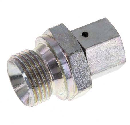 G 1/4'' x G 1/2'' F/M Adaptador reductor de acero galvanizado 350 Bar - Hidráulico