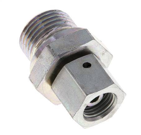 G 1/4'' x G 1/2'' F/M Adaptador reductor de acero galvanizado 350 Bar - Hidráulico