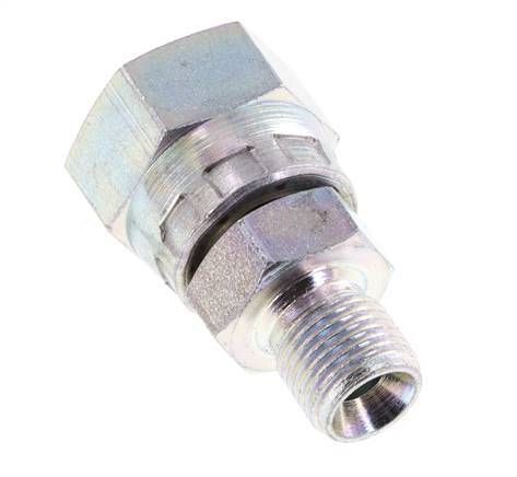 G 1/4'' x G 1/8'' F/M Adaptador Reductor de Acero Cincado 400 Bar - Hidráulico