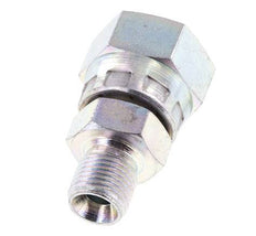 G 1/4'' x G 1/8'' F/M Adaptador Reductor de Acero Cincado 400 Bar - Hidráulico