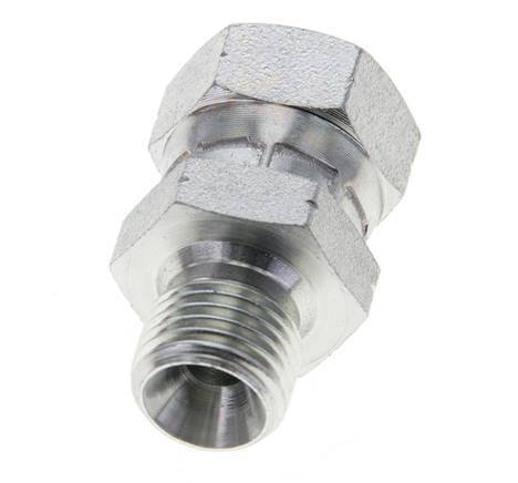 G 1/4'' F/M Adaptador Reductor de Acero Cincado 350 Bar - Hidráulico [2 Piezas]